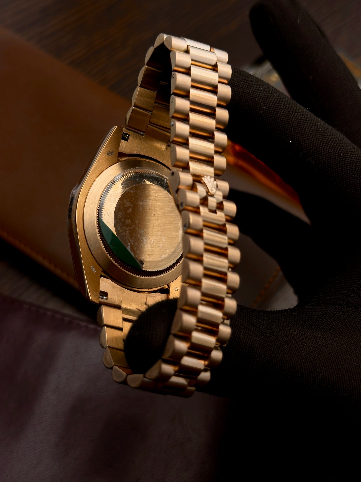 RLX - Day Date Rosegold Olive Green - AAA Quality
