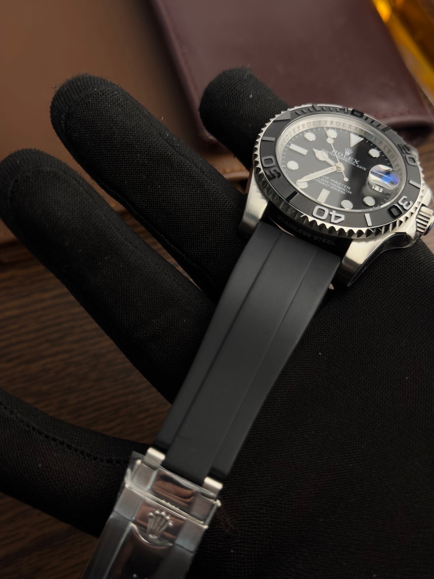 RLX -Yacht Master Silver Black - AAA Quality
