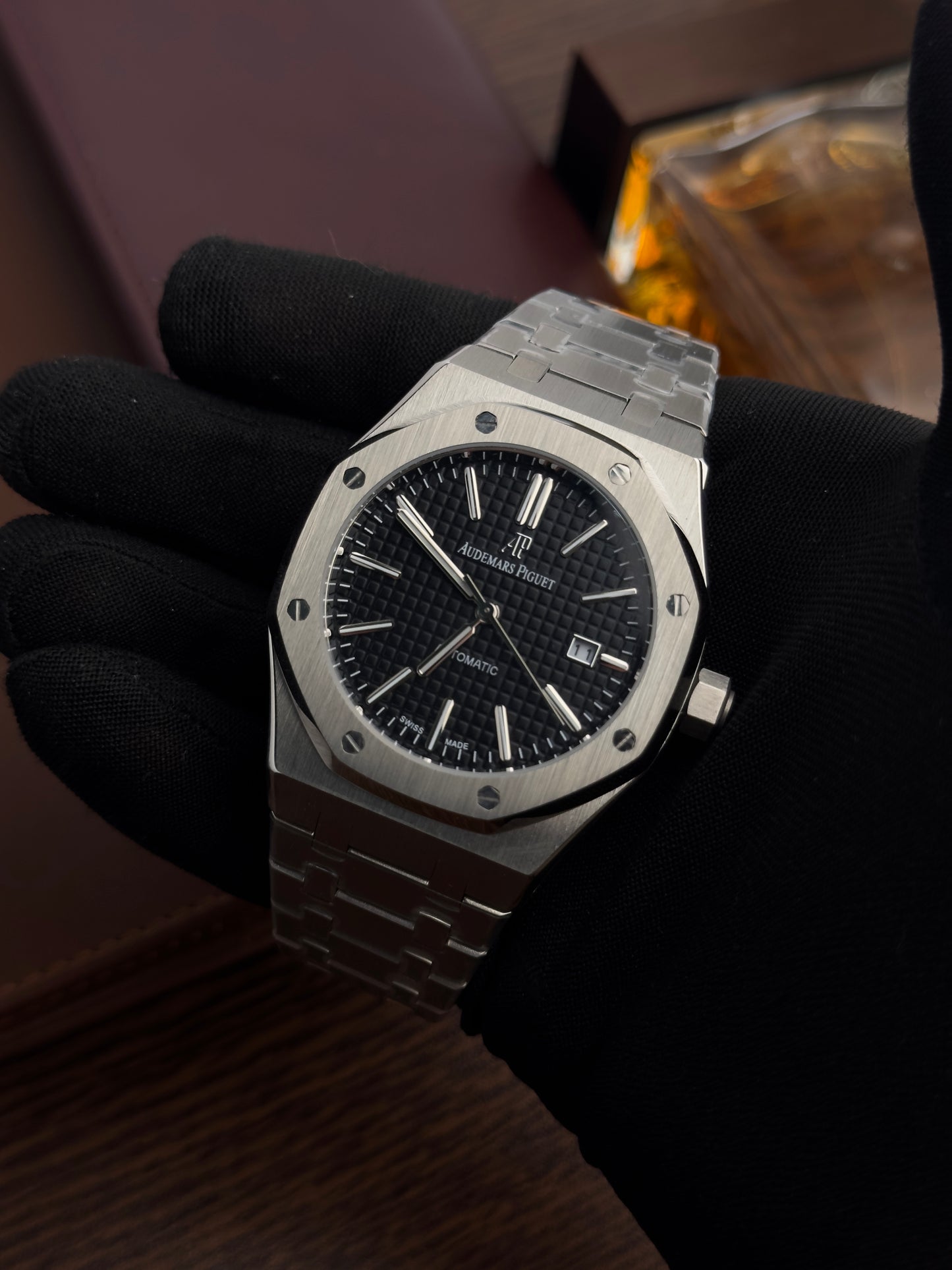 AP - Silver Black Textured - AAA Quality
