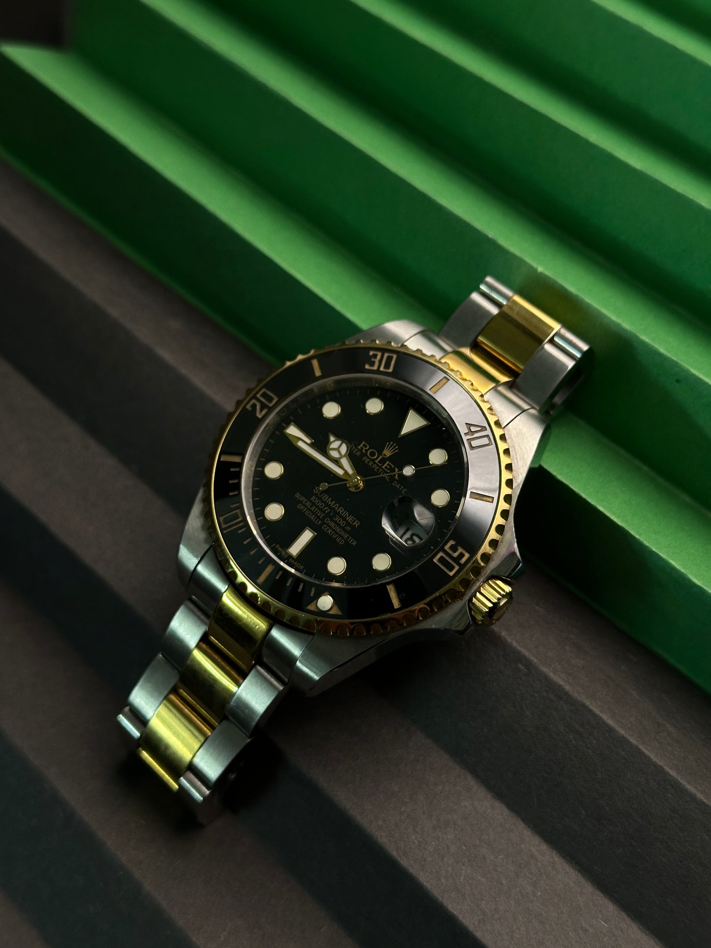 RLX - Submariner Date - Gold Black- AAA Quality