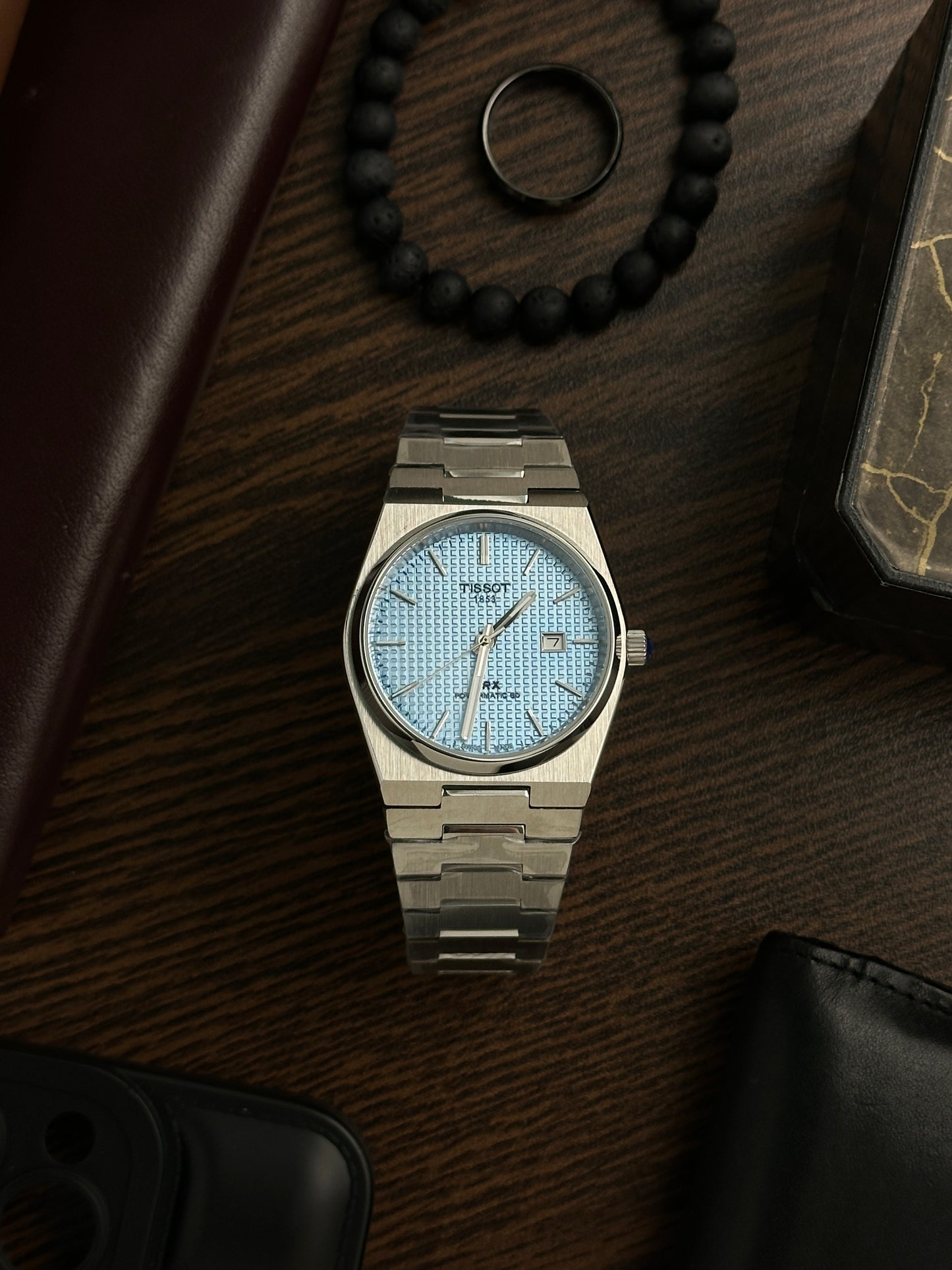 TST - PRX Automatic Textured Ice Blue - AAA Quality