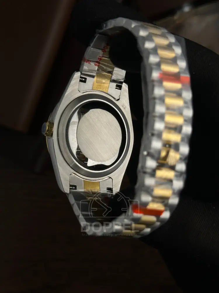 RLX - Day Date Silver Gold Green - AAA Quality