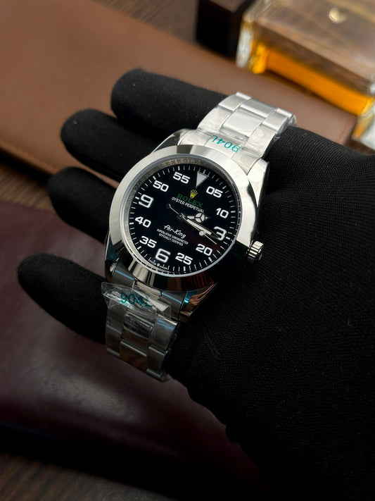 RLX - Oyster Perpetual Silver Black AK - AAA Quality