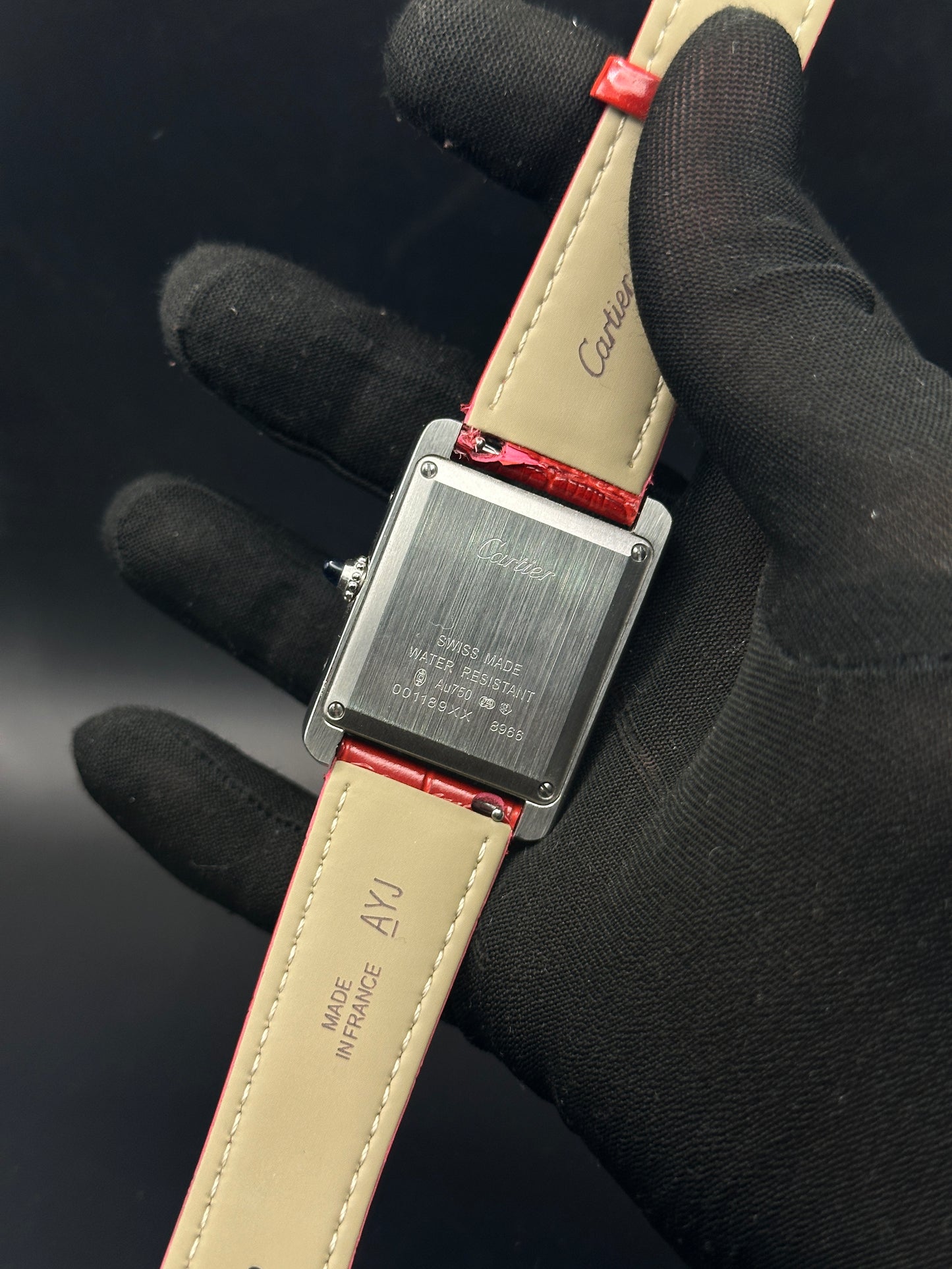 CRTR - Tank Silver Red Quartz - AAA Quality