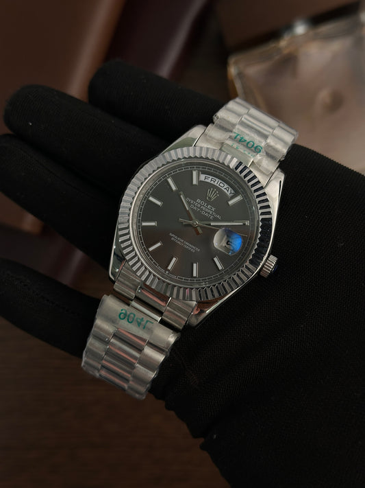 RLX - Day Date Silver Grey - AAA Quality