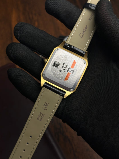 CRTR - Santos Dumont Gold Black Quartz - AAA Quality