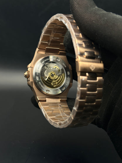 PP - Nautilus Rosegold Black - AAA Quality