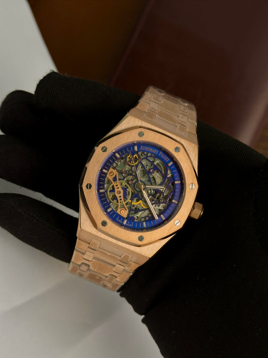 AP - Royal Oak Bronze Blue Skeleton - AAA Quality
