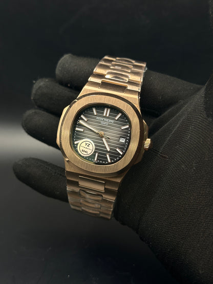 PP - Nautilus Rosegold Black - AAA Quality