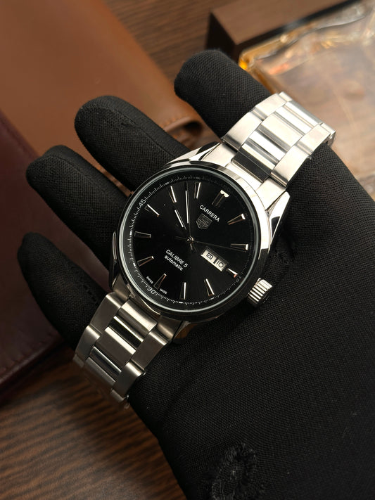 TAG - Carrera Date Silver Black - AAA Quality