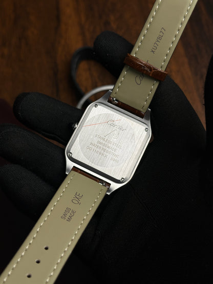 CRTR - Santos Dumont Silver Rosegold Brown Quartz - AAA Quality