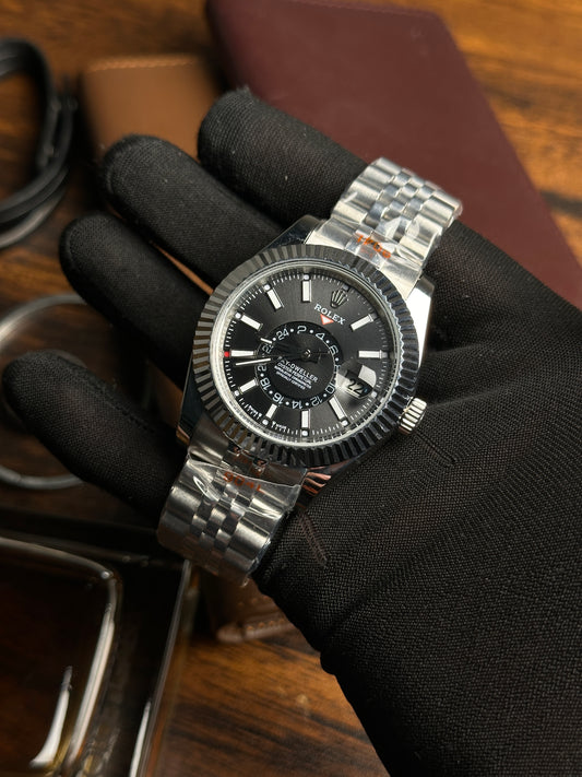 RLX - Sky Dweller Silver Black - AAA Quality