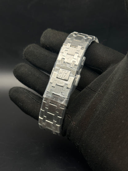 AP - Silver Black Plain - AAA Quality