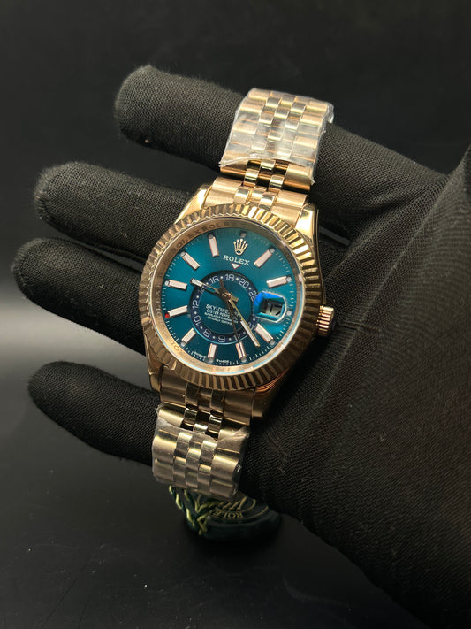 RLX - Sky Dweller Rosegold Blue - AAA Quality