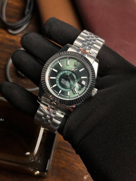 RLX - Sky Dweller Silver Green - AAA Quality