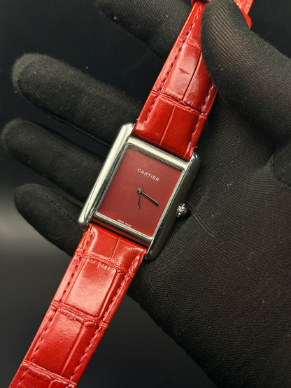CRTR - Tank Silver Red Quartz - AAA Quality