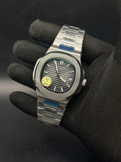 PP - Nautilus Silver Charcoal - AAA Quality
