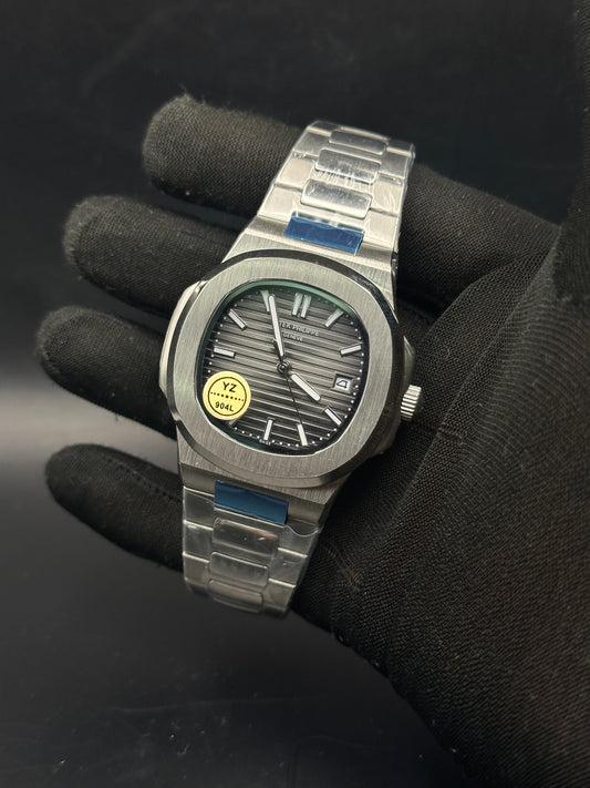 PP - Nautilus Silver Charcoal - AAA Quality