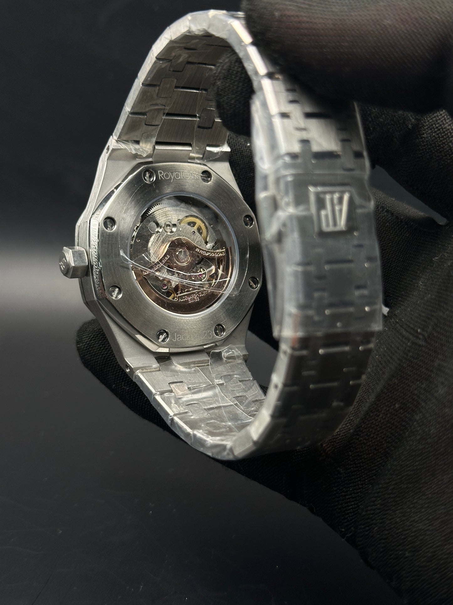 AP - Silver Black Plain - AAA Quality