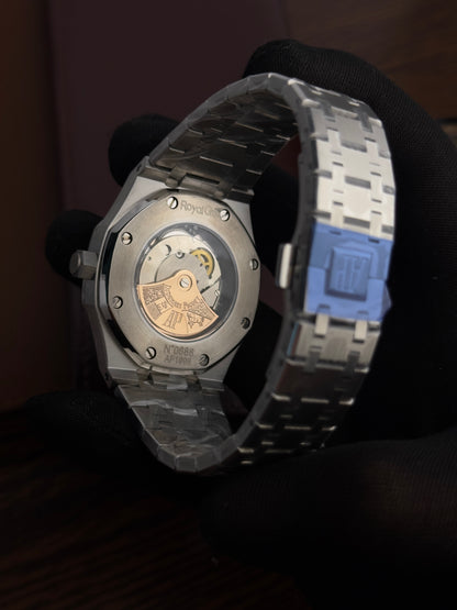 AP - Silver Navy Blue Textured - AAA Quality