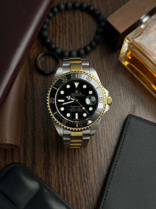 RLX - Submariner Date - Gold Black- AAA Quality