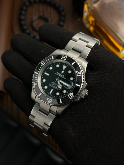 RLX - Submariner Date - Silver Black - AAA Quality