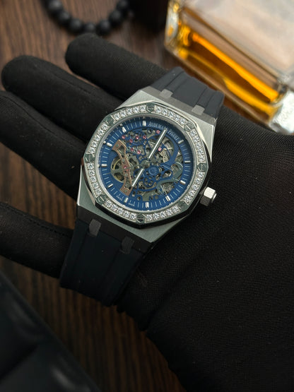 AP - Royal Oak Skeleton Iced Blue - AAA Quality