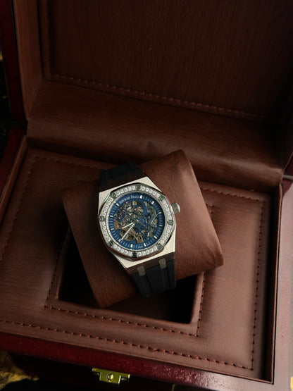 AP - Royal Oak Skeleton Iced Blue - AAA Quality