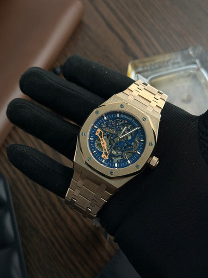 AP - Royal Oak Bronze Blue Skeleton - AAA Quality