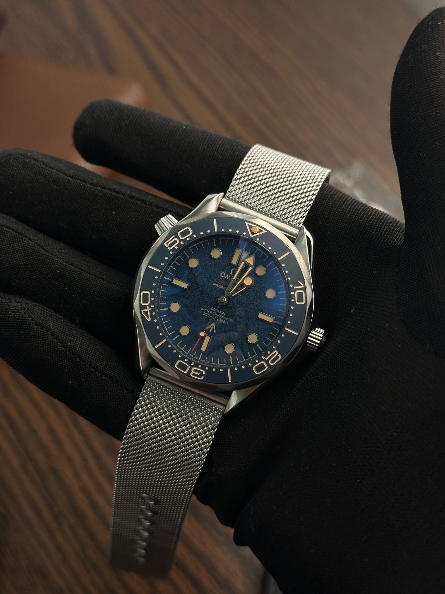 OMGA - Seamaster Blue Mesh - AAA Quality