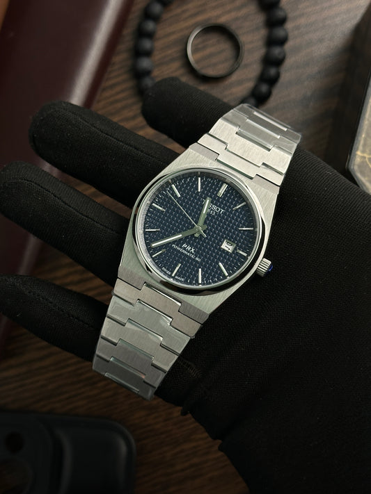 TST - PRX Automatic Textured Navy Blue- AAA Quality