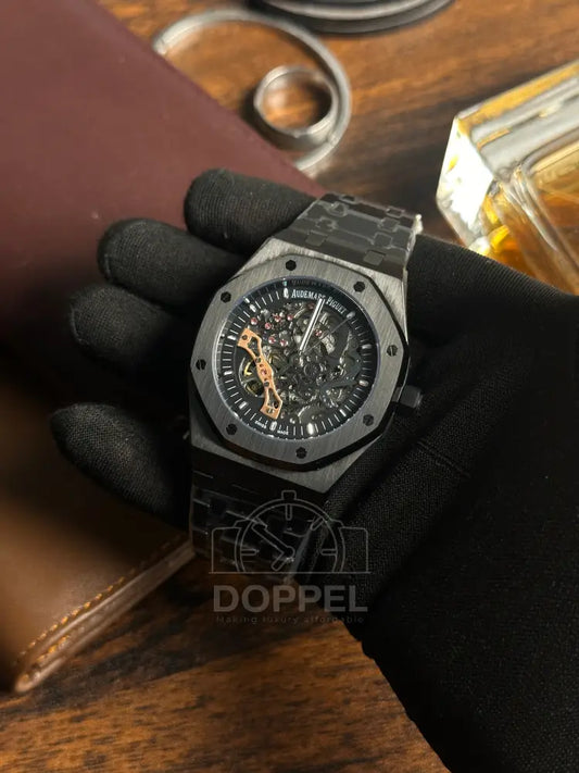 AP - Royal Oak Full Black Skeleton - AAA Quality