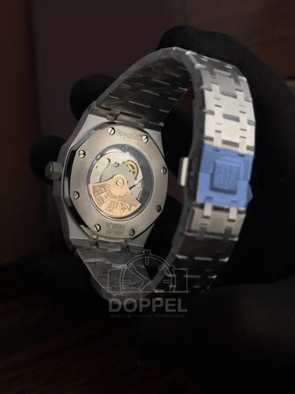 AP - Royal Oak Silver Black Skeleton - AAA Quality