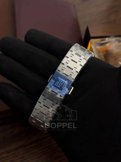 AP - Royal Oak Silver Black Skeleton - AAA Quality