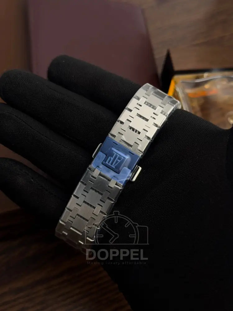 AP - Royal Oak Silver Blue Skeleton - AAA Quality