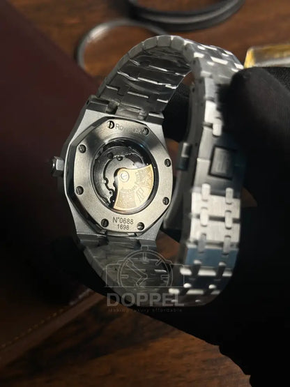 AP - Silver Navy Blue Textured - AAA Quality