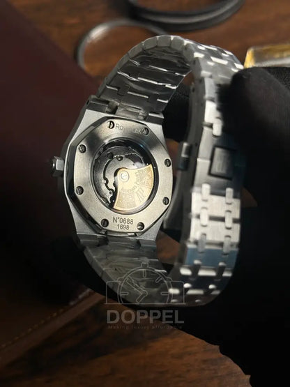 AP - Silver Navy Blue Textured - AAA Quality