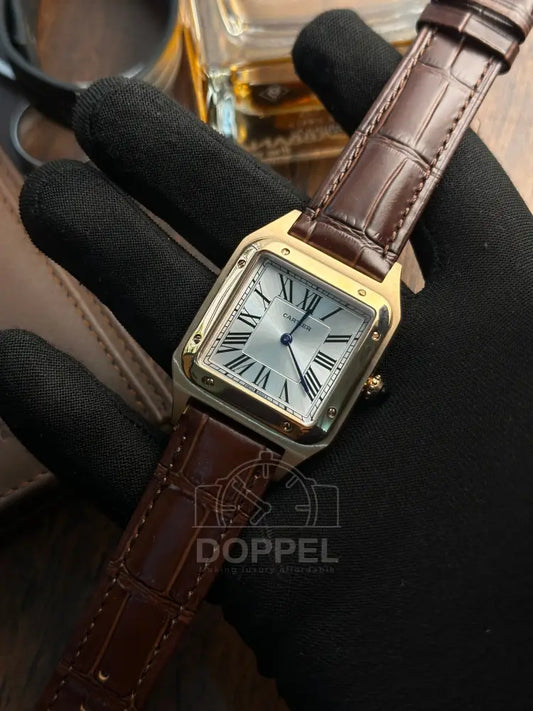 CRTR - Santos Dumont Rosegold Brown Quartz - AAA Quality