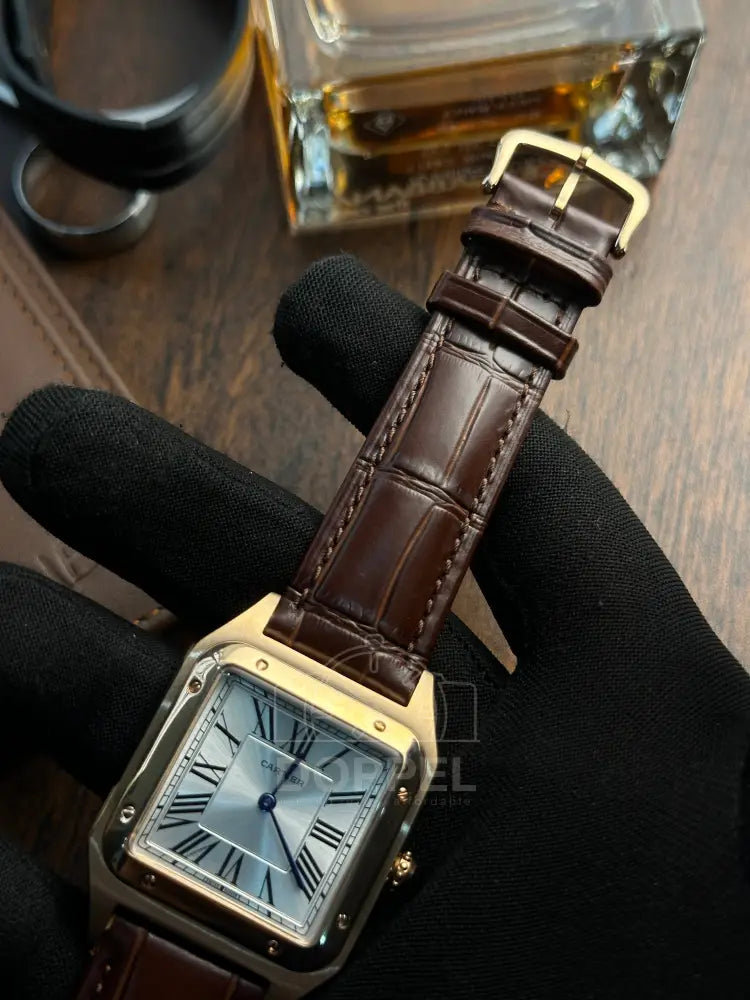 CRTR - Santos Dumont Rosegold Brown Quartz - AAA Quality