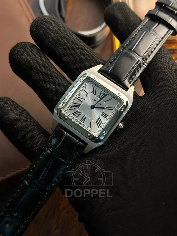 CRTR - Santos Dumont Silver Black Quartz - AAA Quality