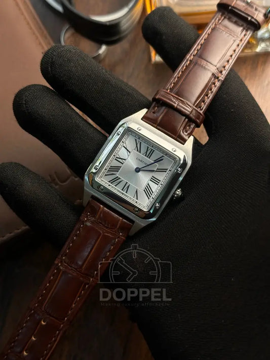 CRTR - Santos Dumont Silver Brown Quartz - AAA Quality