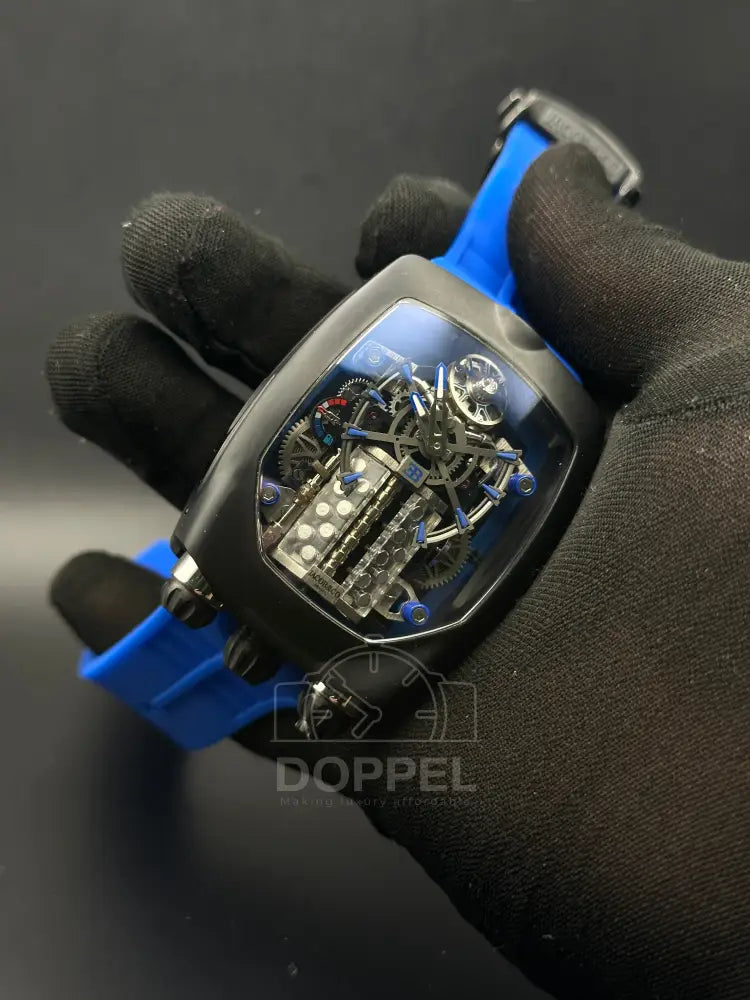 J&Co - Bugatti Steel Black Blue - Premium Quality