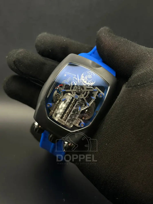 J&Co - Bugatti Steel Black Blue - Premium Quality