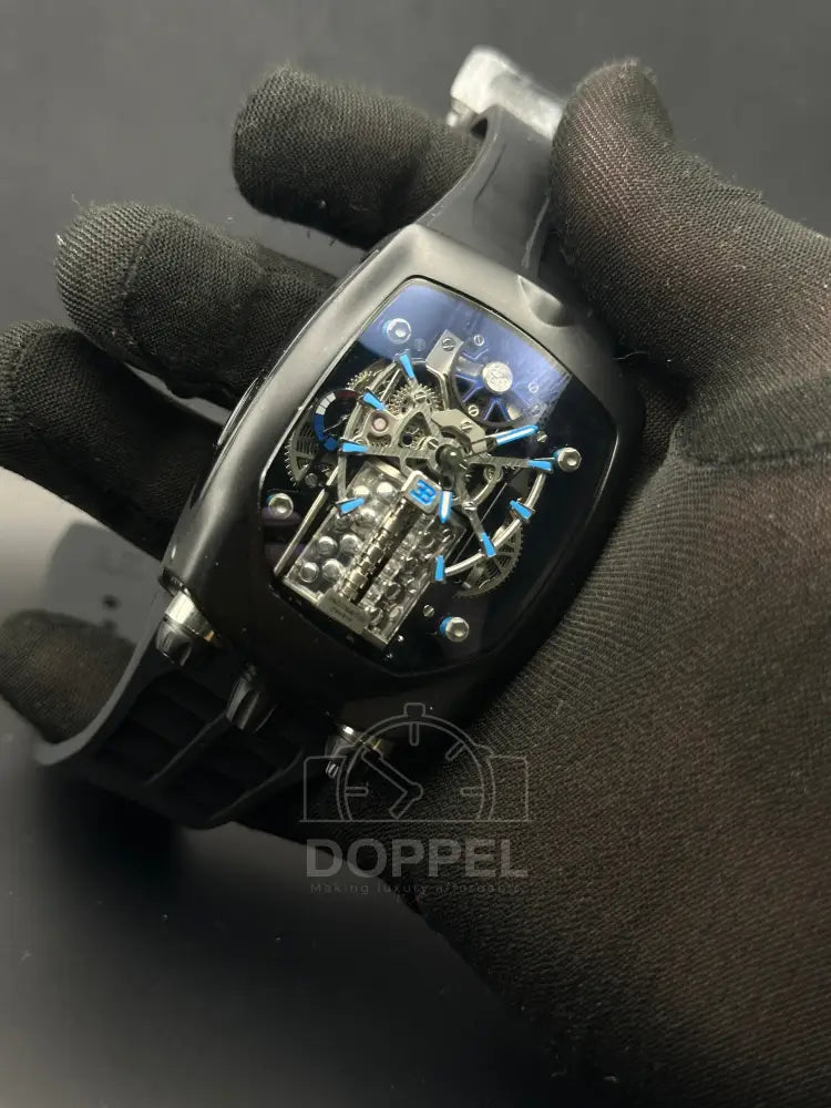 J&Co - Bugatti Steel Black Blue - Premium Quality