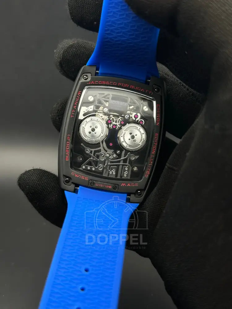 J&Co - Bugatti Steel Black Blue - Premium Quality