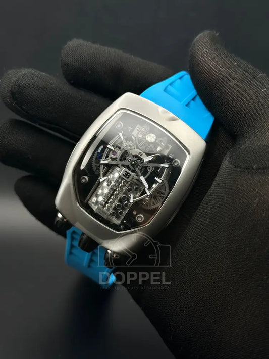 J&Co - Bugatti Steel Silver Blue - Premium Quality