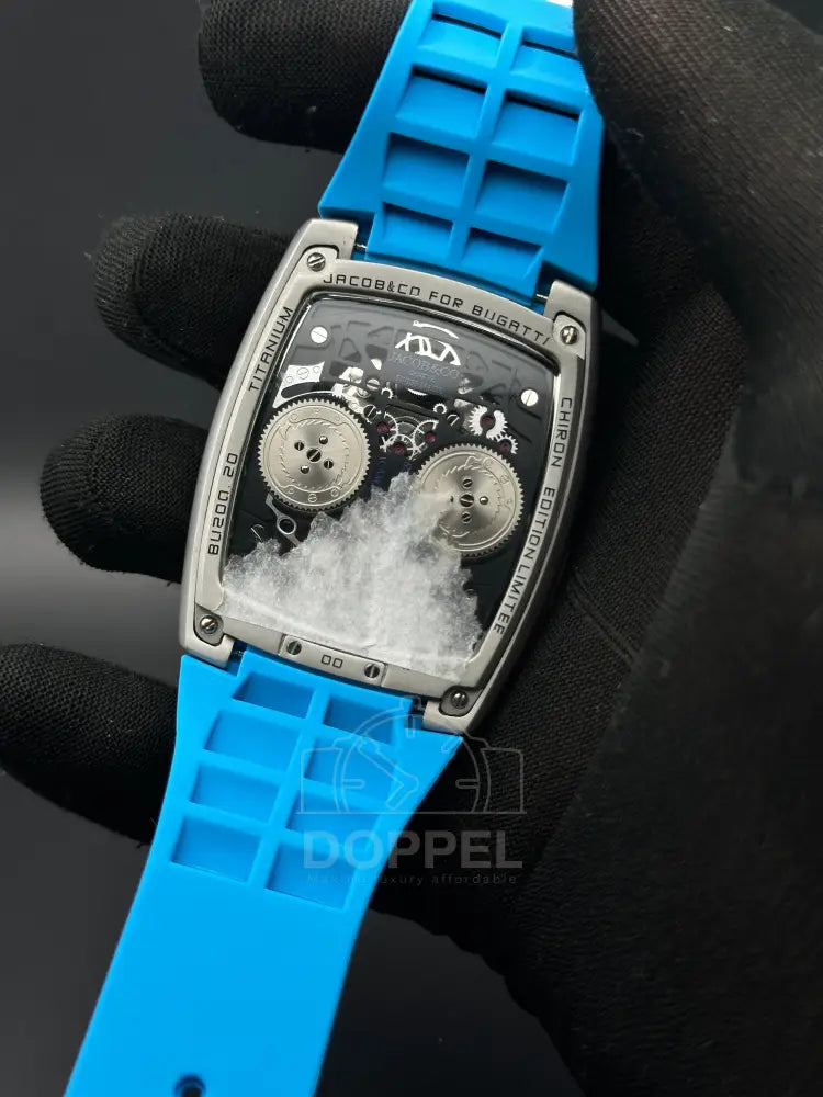 J&Co - Bugatti Steel Silver Blue - Premium Quality