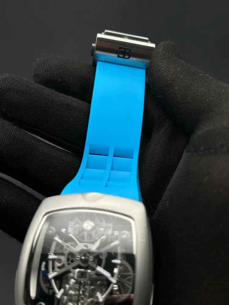 J&Co - Bugatti Steel Silver Blue - Premium Quality