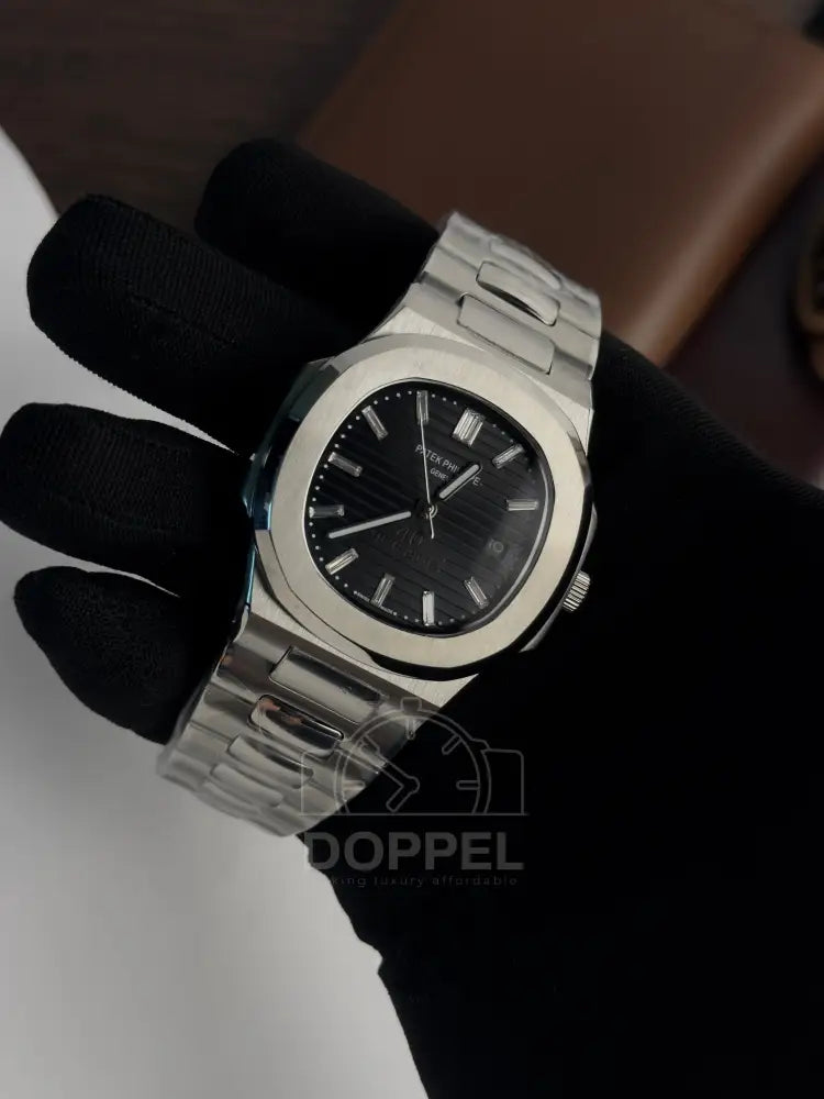 PP - Nautilus Silver Black - AAA Quality