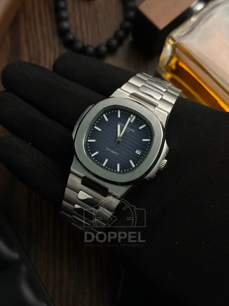 PP - Nautilus Silver Navy - AAA Quality
